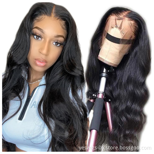 Yeswigs Raw Virgin Cuticle Aligned Hair Unprocessed Body Wave Human Hair Extension Brazilian Hair Weave Bundles with Closure
